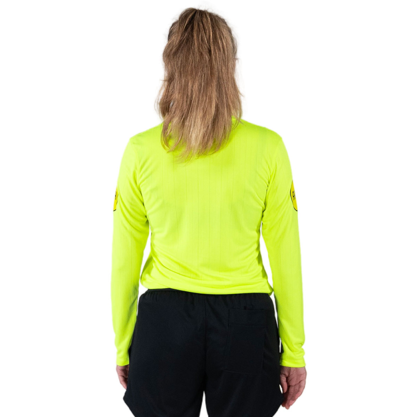 Nike KNVB Scheidsrechterstenue Lange Mouwen 2024-2026 Dames Neongeel Zwart