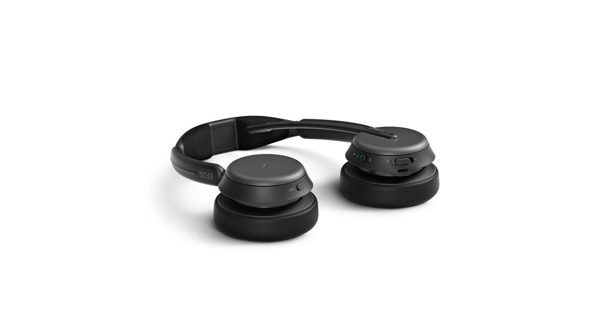 EPOSIMPACT 1060T ANC on-ear headset  (Zwart)