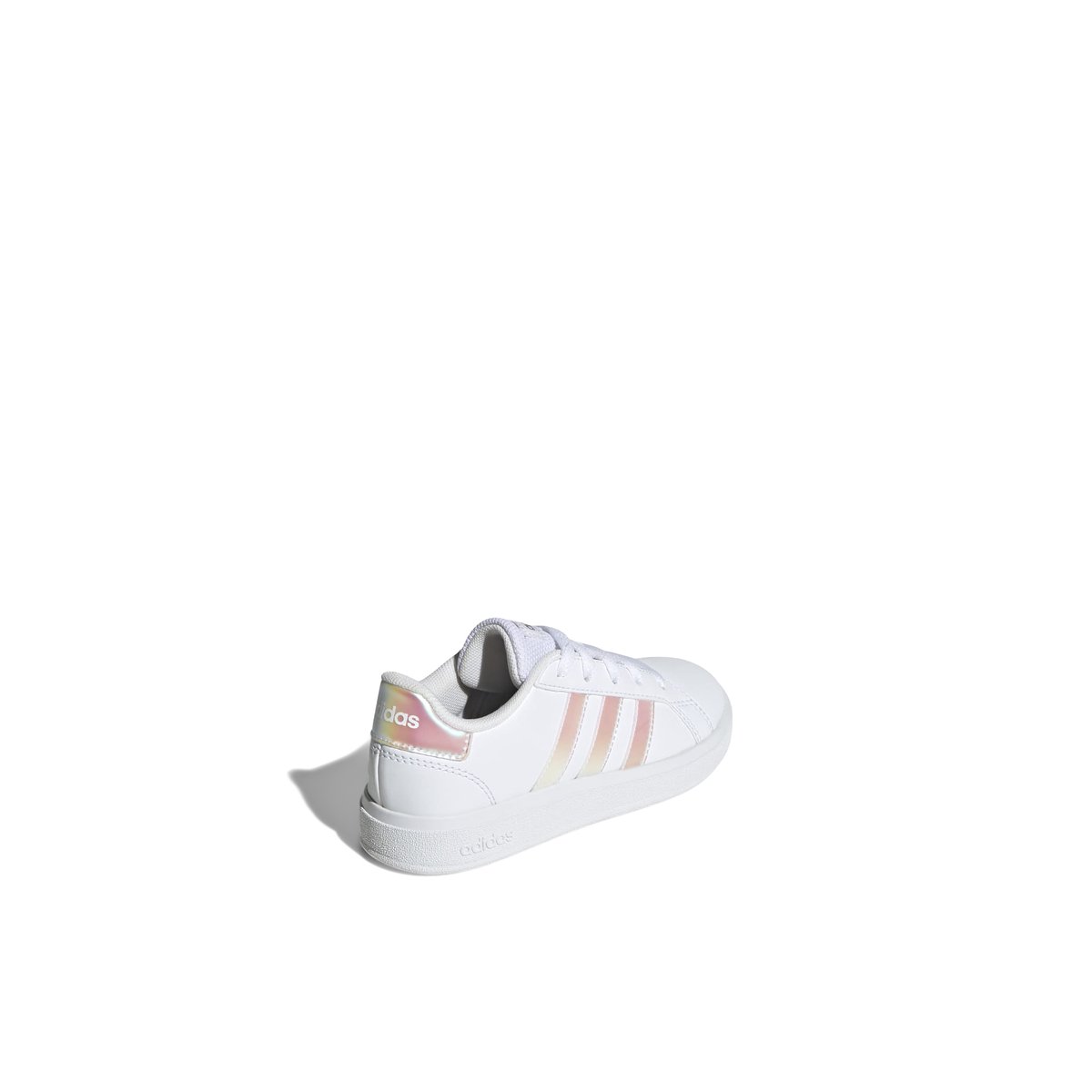 ADIDAS-Court_k-jg-Baskets - Talon plat - Blanc