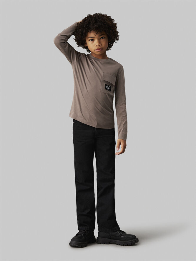 Calvin Klein BADGE REG. LS T-SHIRT Falcon