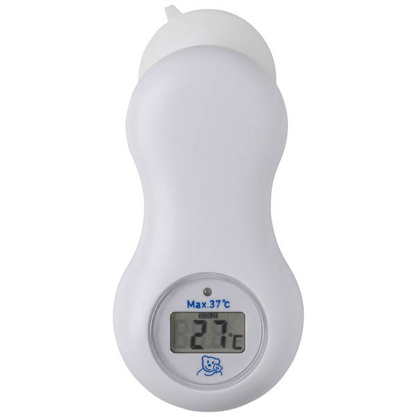 rothorotho   Digitales Badethermometer mit Saugnapf keramik weiss