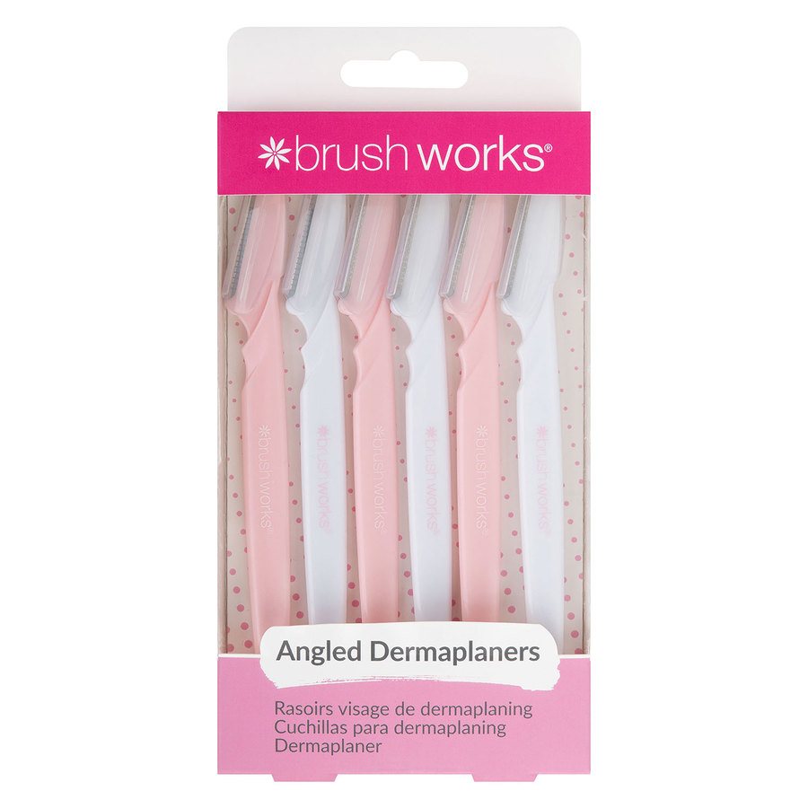 Brushworks Angled Dermaplaners 6pcs