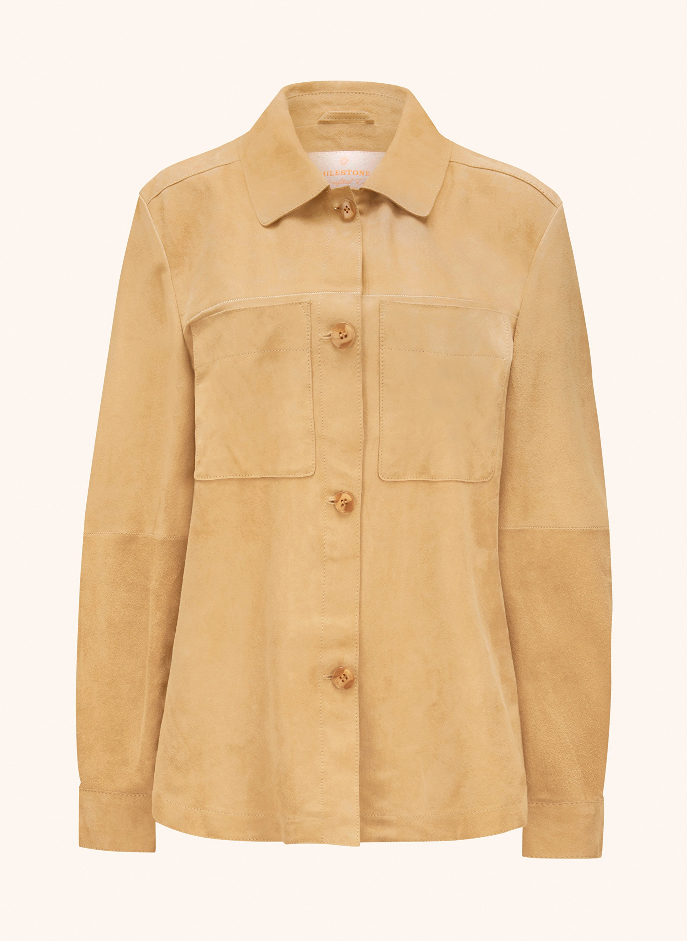 MILESTONE Leder-Overshirt MSVICKI