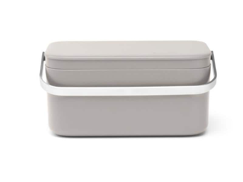 Brabantia Komposteimer 1.8 l, Grau Eimer