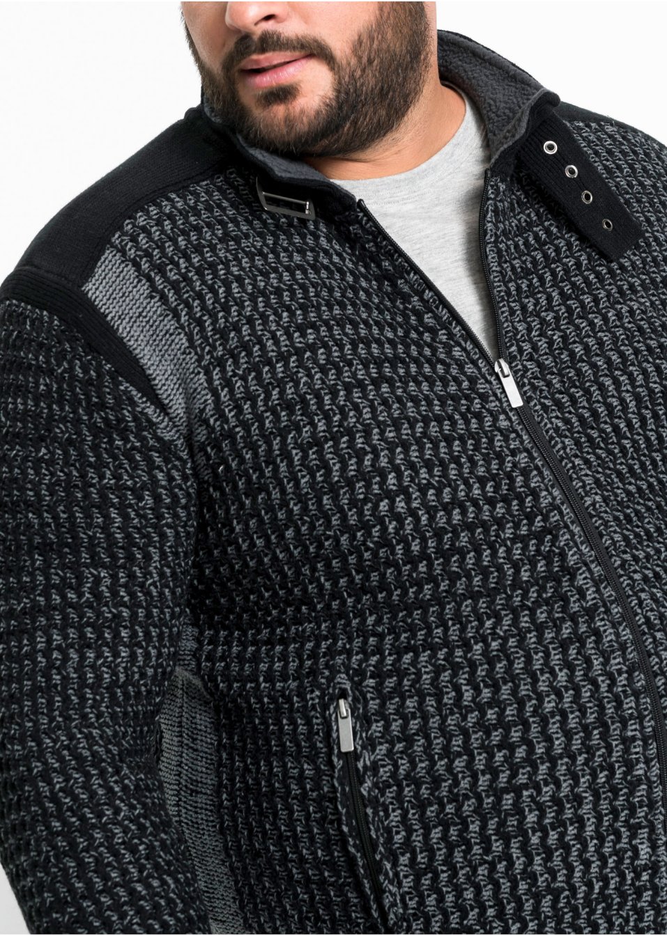Gilet en maille structurée