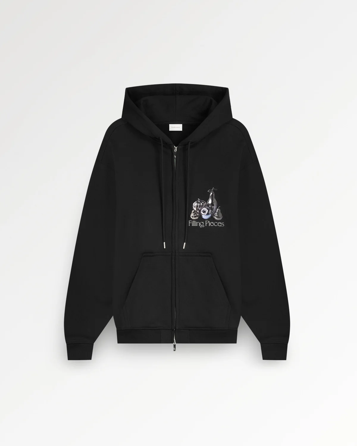 Zip Hoodie Chrome Fruit Black