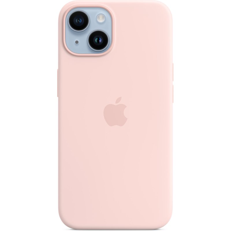 Apple Coque en silicone avec MagSafe pour iPhone 14 - Rose craie