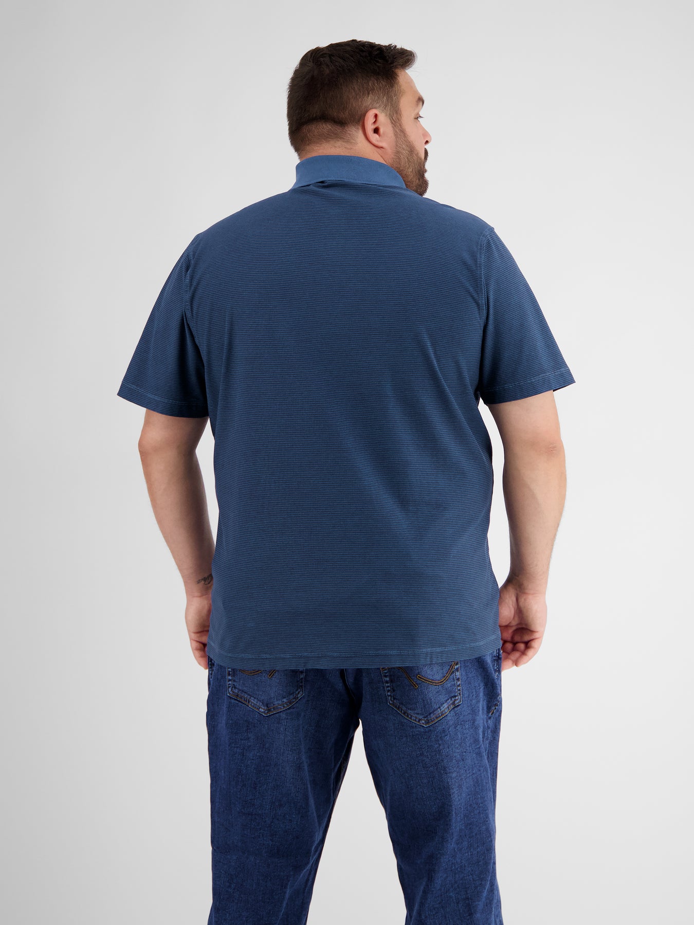 Poloshirt mit Finelinerstreifen