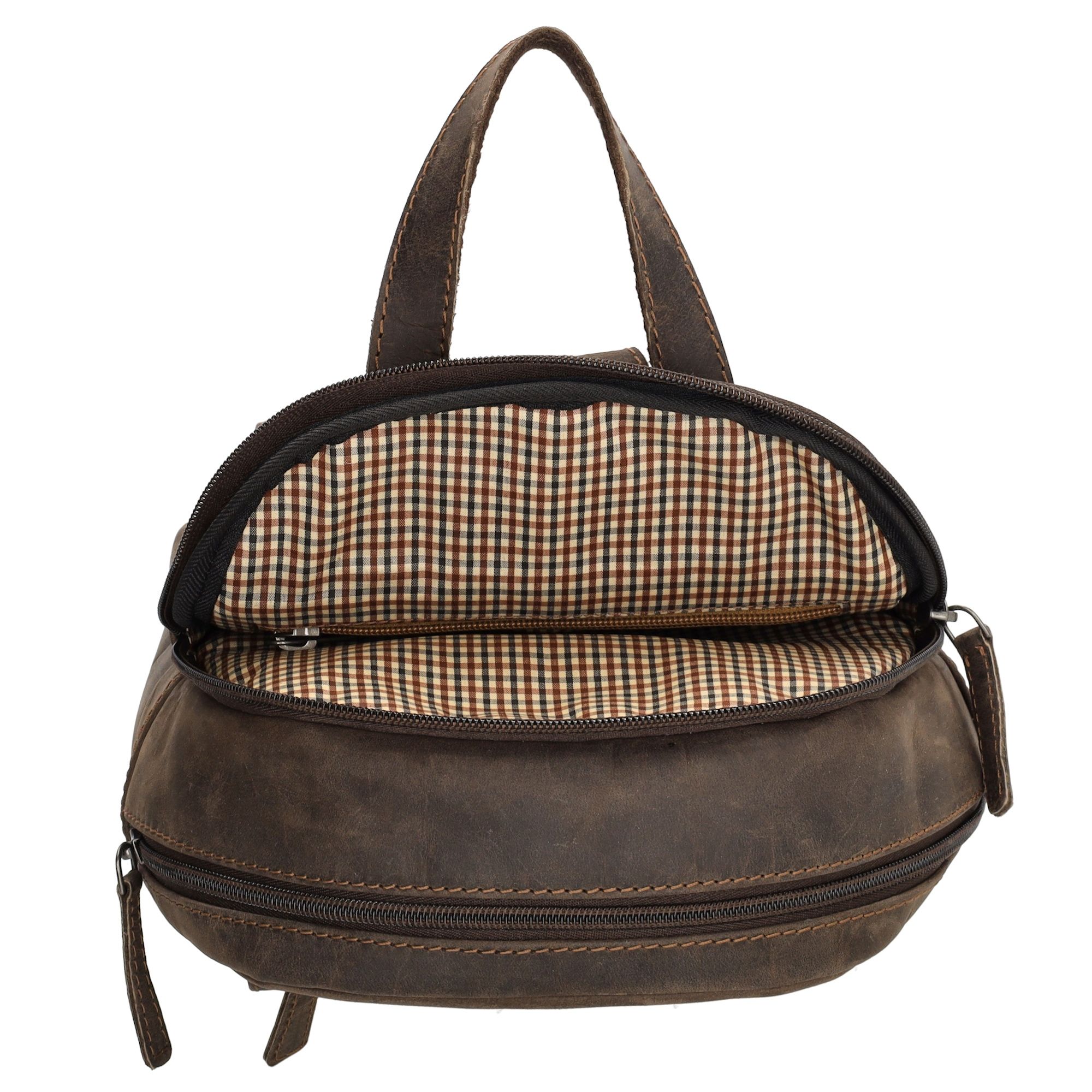 Hide & Stitches Idaho Rugzak Donkerbruin