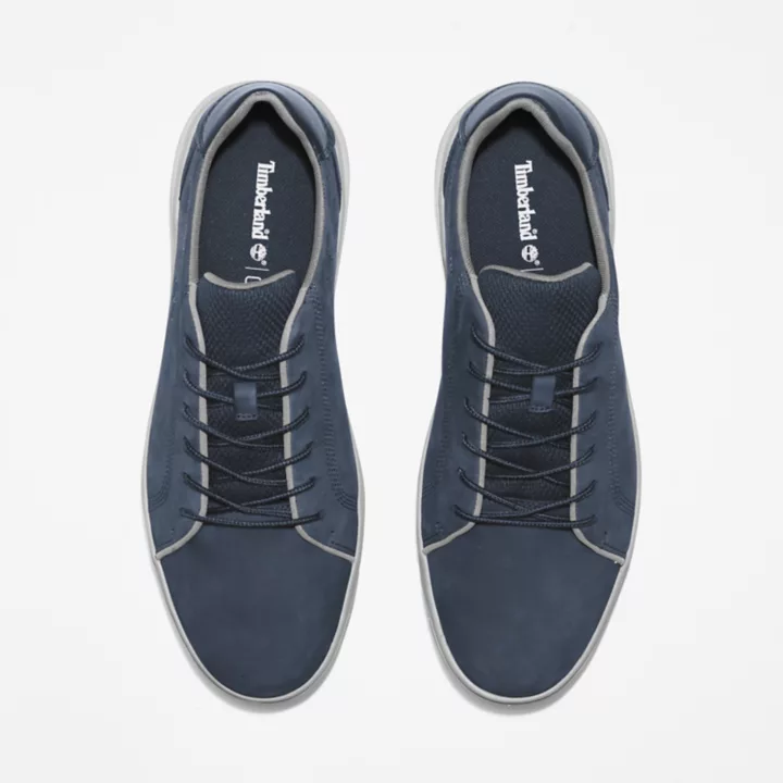 Tênis de couro Seneca Bay para homem na cor azul marinho