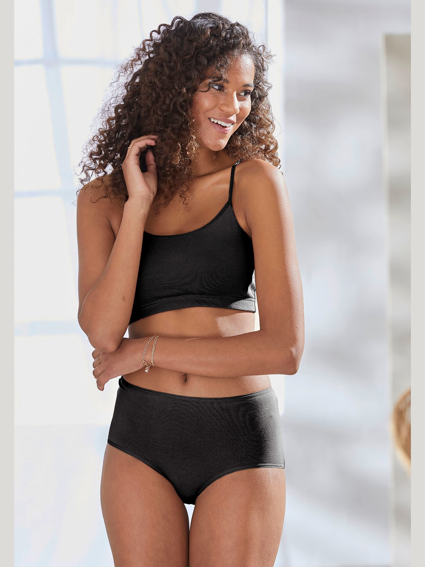 Lot de 4 slips taille haute lascana