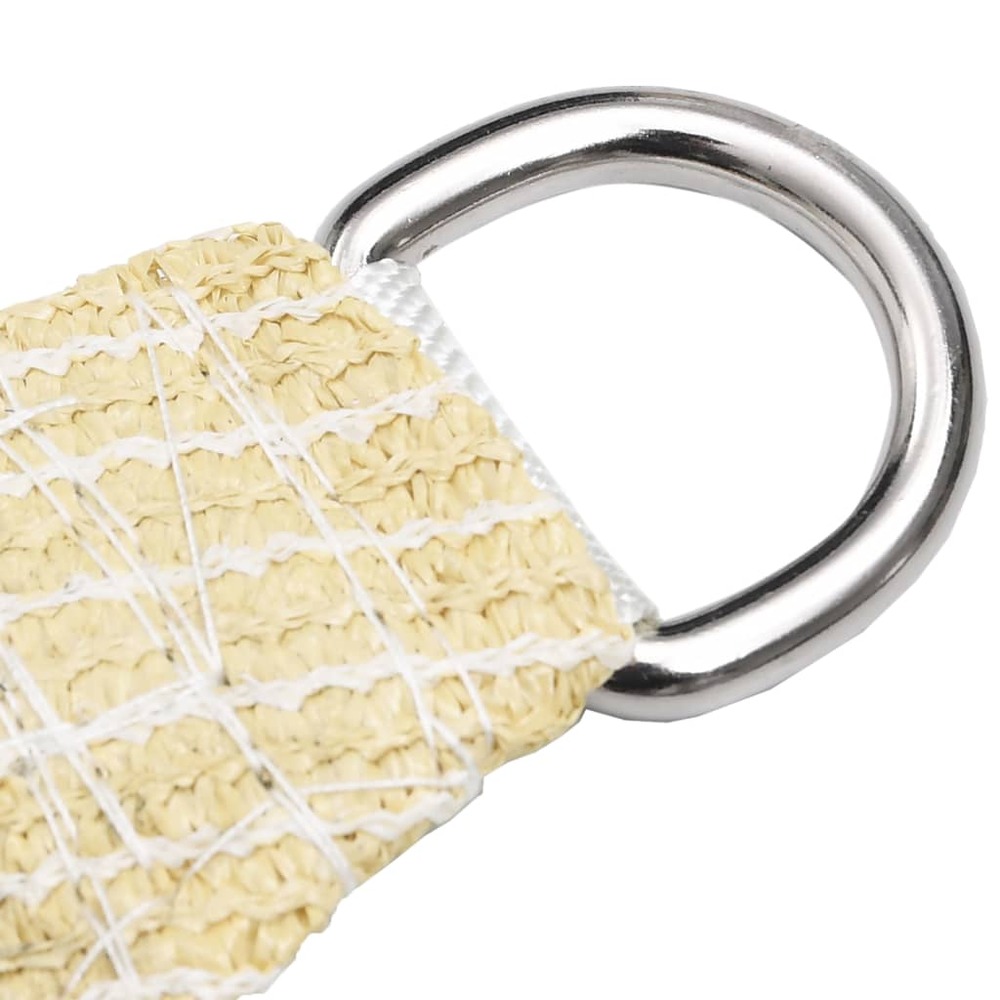 Voile d'ombrage parasol en pehd carré 3,6 x 3,6 m beige