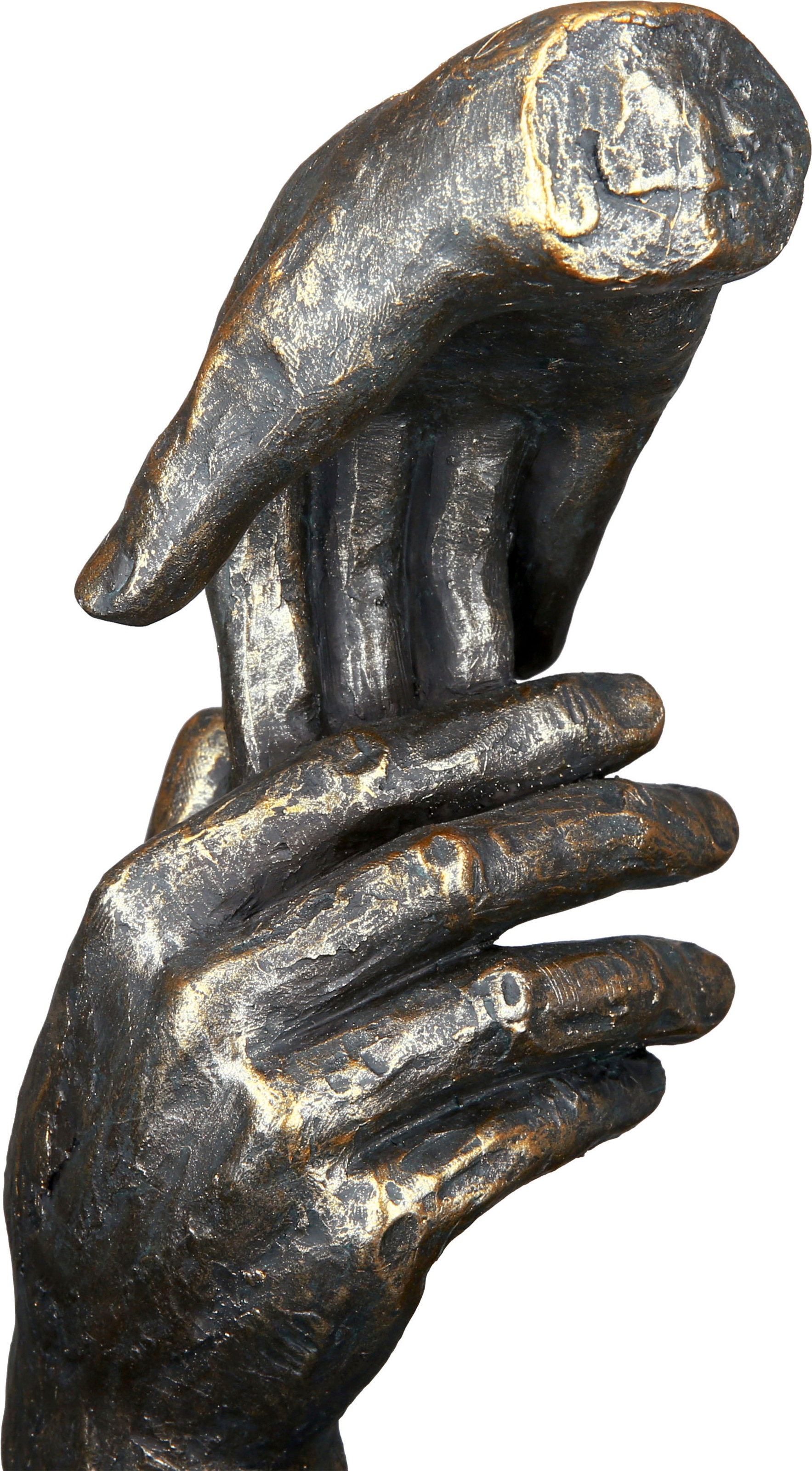 Casablanca by Gilde Dekofigur »Skulptur Two hands, bronzefarben« braun