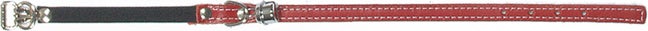 Beeztees kattenhalsband leer L rood 28 cm