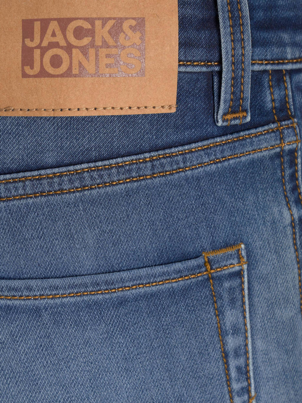 JACK & JONES regular fit jeans bermuda JJIRICK stonewashed