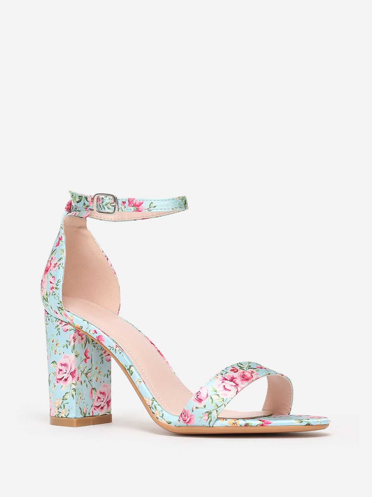Sandales à motif fleurs- Vert