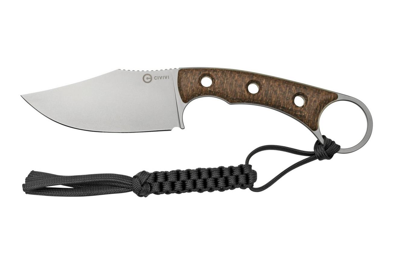 Civivi Midwatch C20059B-2 Brown Burlap Micarta, vast mes