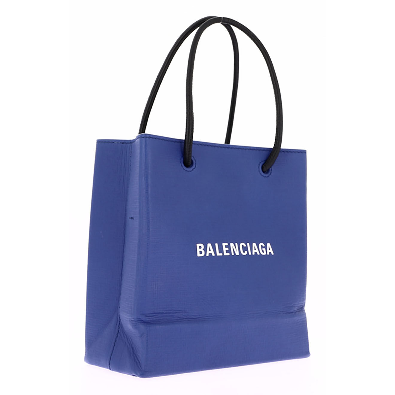 Balenciaga Sac bandoulière en Cuir bleu - Très bon état - L.19 cm