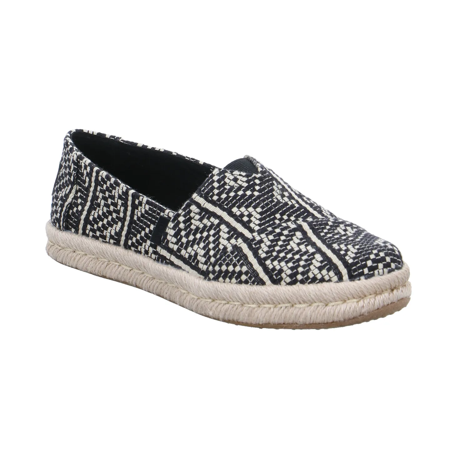 TOMS Espadrille Schwarz Textil
