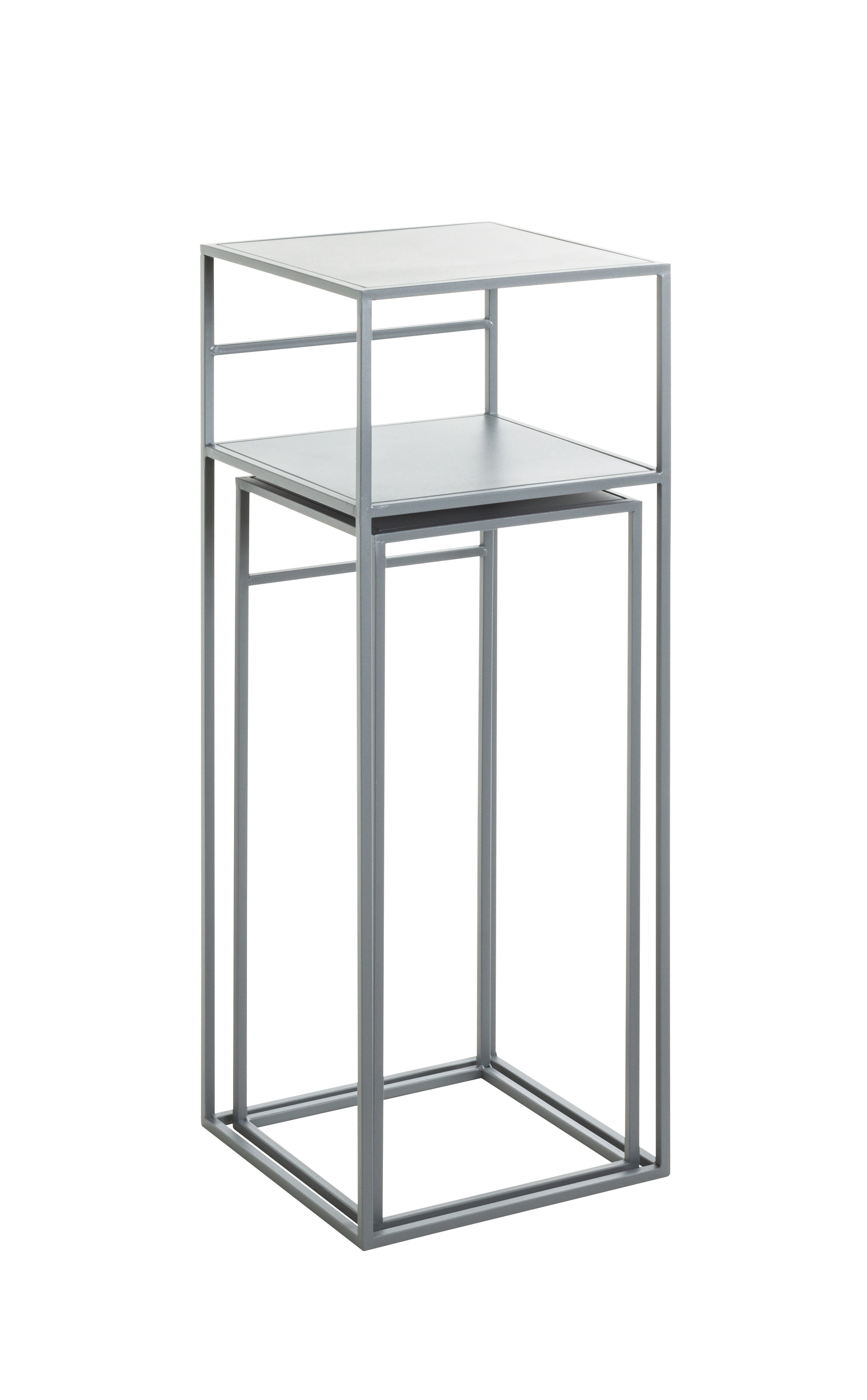 Beistelltisch 2er-Set 30x85x30 cm 26x63x26 cm grau