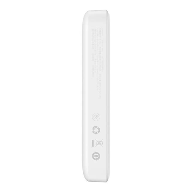 Powerbank Baseus Magnetic, 10000mAh, USB-C 20W, MagSafe (hvid)