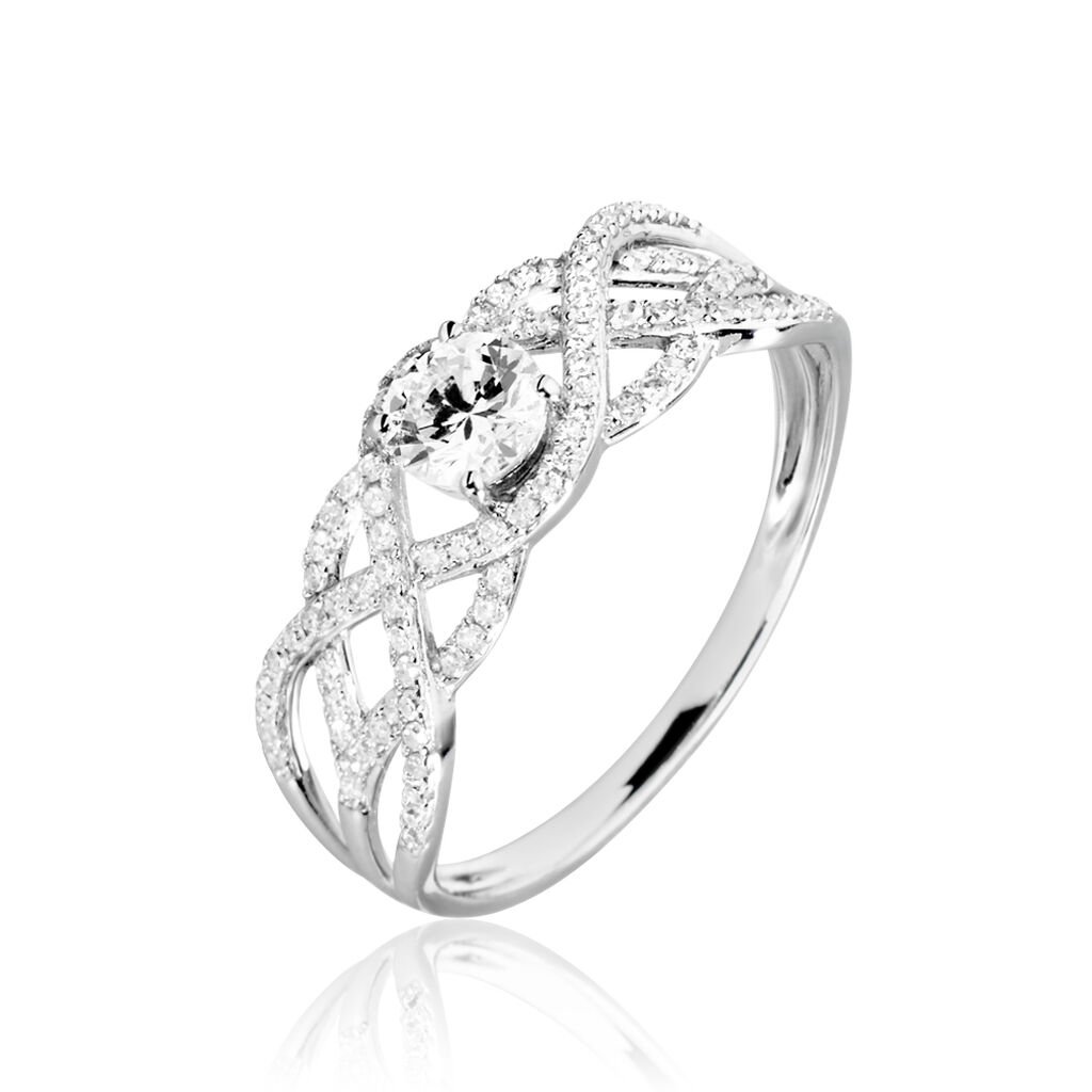 Bague Solitaire Kendra Or Blanc Diamant