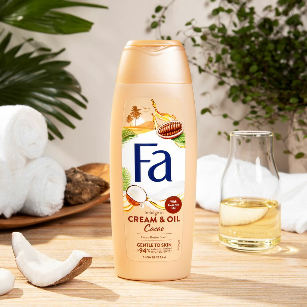 6x Fa Douchecrème Cream & Oil Cacaobutter & Coconut oil250 ml