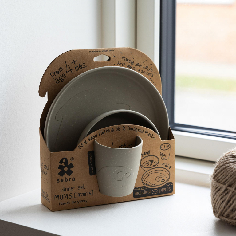 Sebra Mums diner set van 3 jetty beige