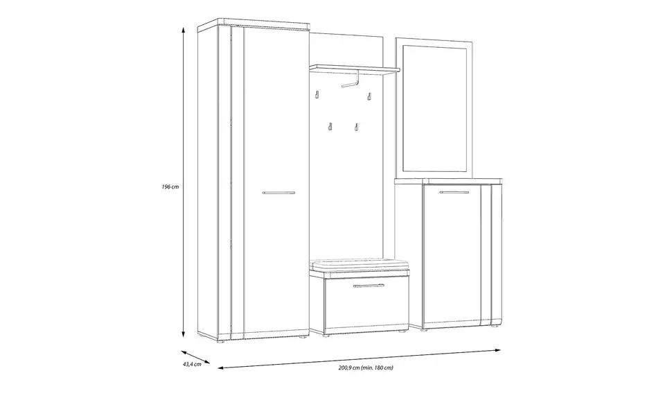 Garderobenschrank Tulcan