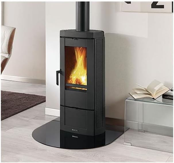 La Nordica Kaminofen Candy 4.0 - Gusseisen, Schwarz, Holz, 6,2 kW, 177 m³, 85,1% Effizienz, 89 x 40 x 40 cm