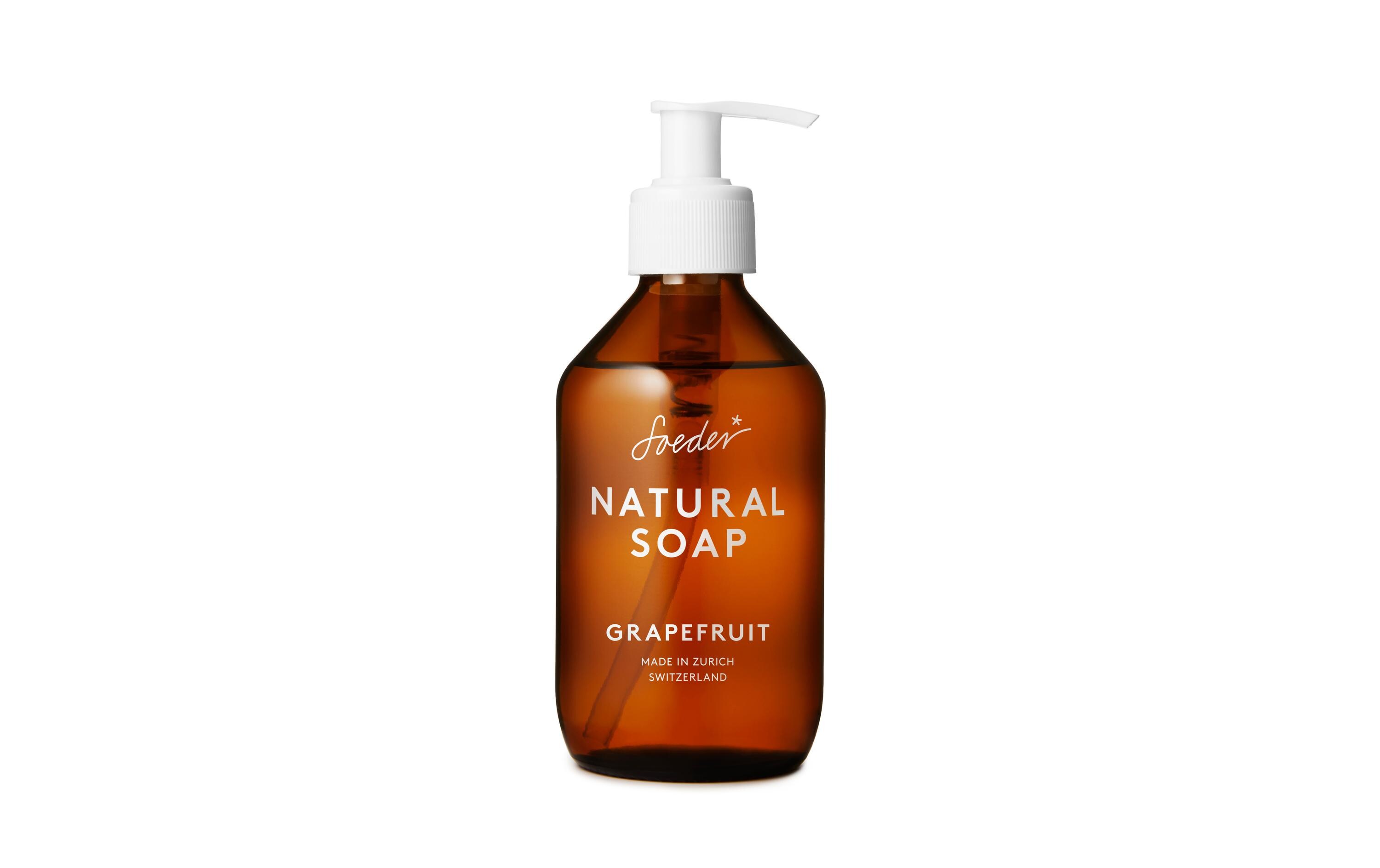 Flüssigseife Natural – Grapefruit 250 mlSeife aus 100% natürlichen Inhaltsstoffen