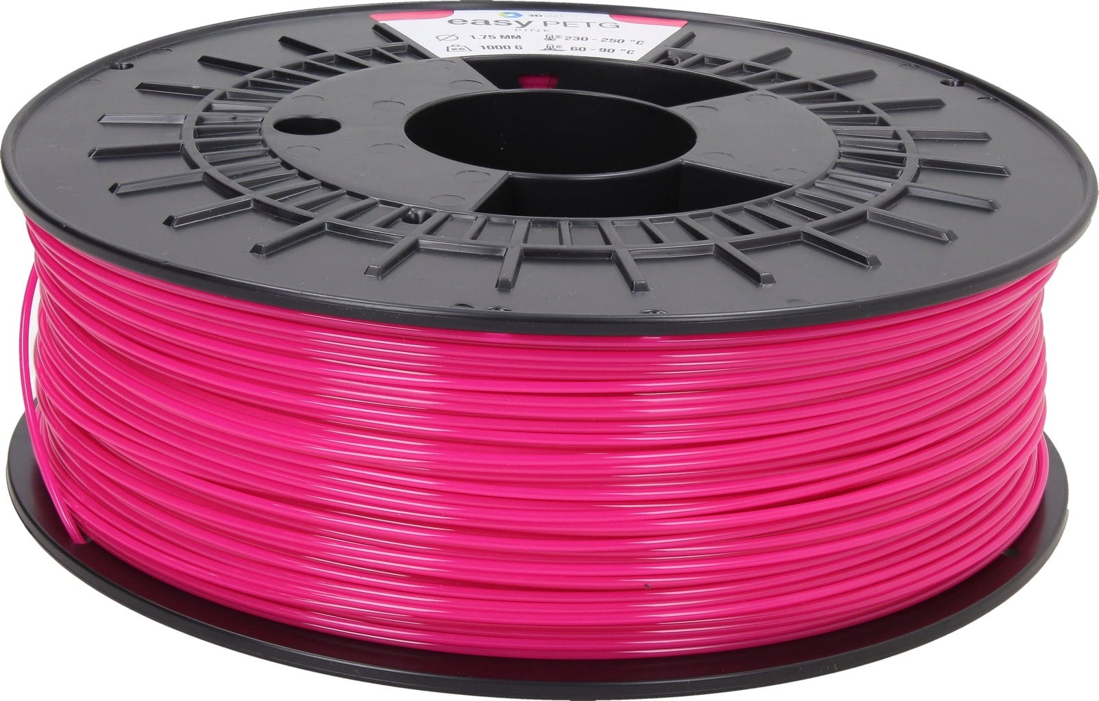 3DJAKE  easyPETG Pink, 1,75 mm / 1000 g    PETG Filament für robuste & präzise Drucke in Pink
