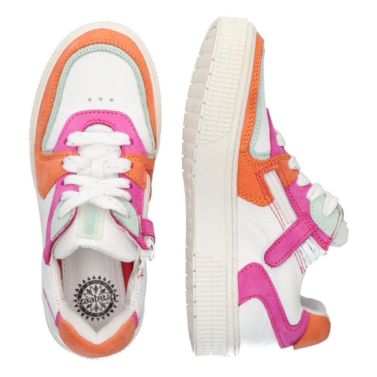Nora Napels - Lage Sneakers Braqeez Fuchsia