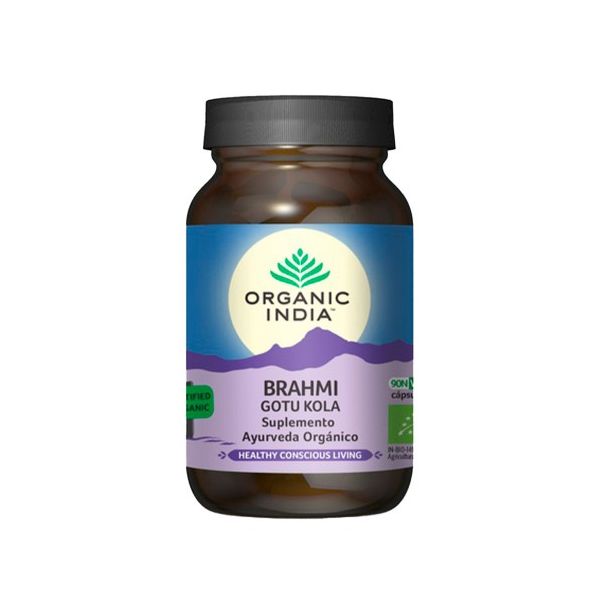 Organic India Brahmi Gotu Kola 90 Cápsulas