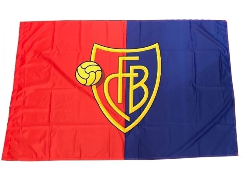 FC Basel Fahne FC Basel 100 x 150 cm Stockfahne mit FCB Logo