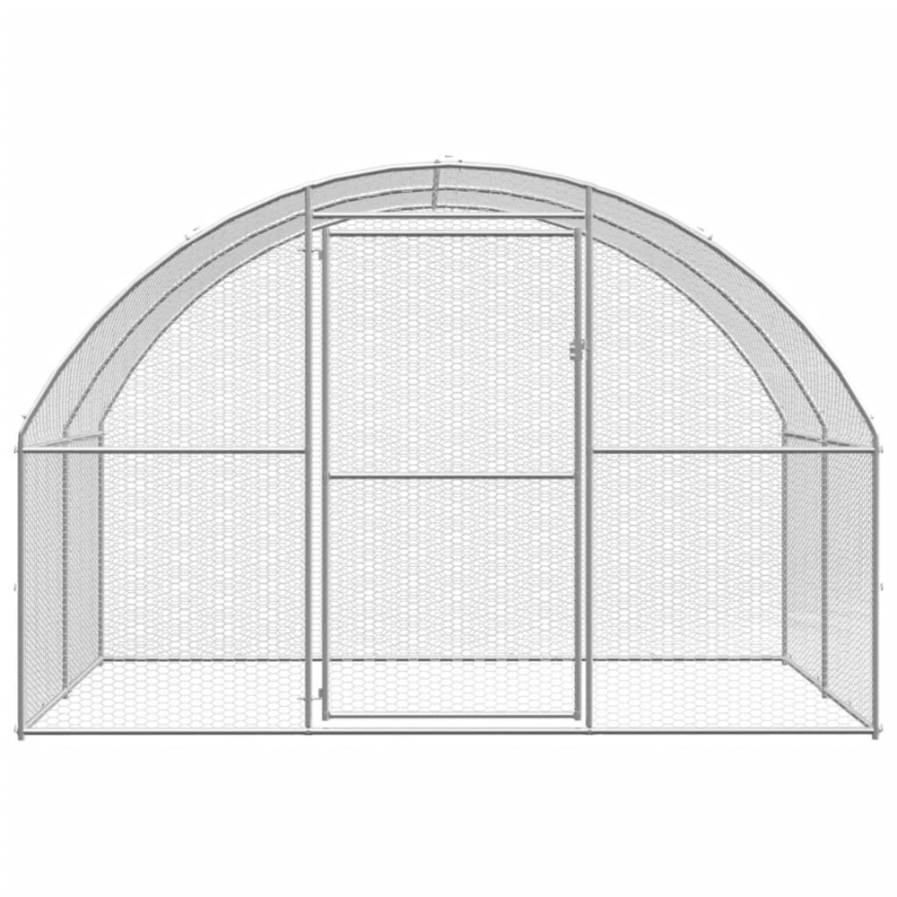 Poulailler d'extérieur 3x6x2 m acier galvanisé