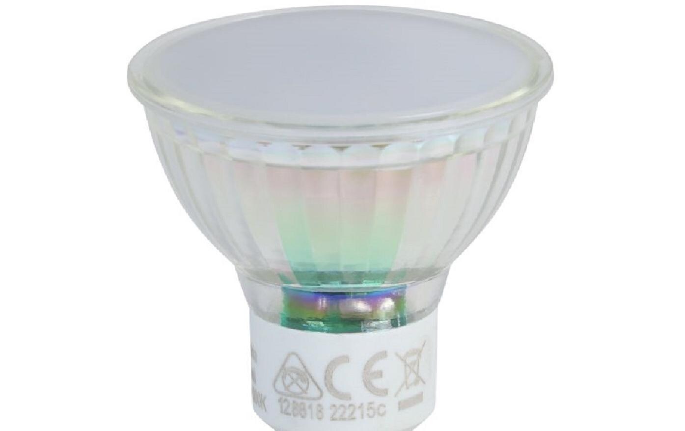 Lampe 4.6 W GU10 NeutralweissLED-Leuchtmittel aus satiniertem Glas