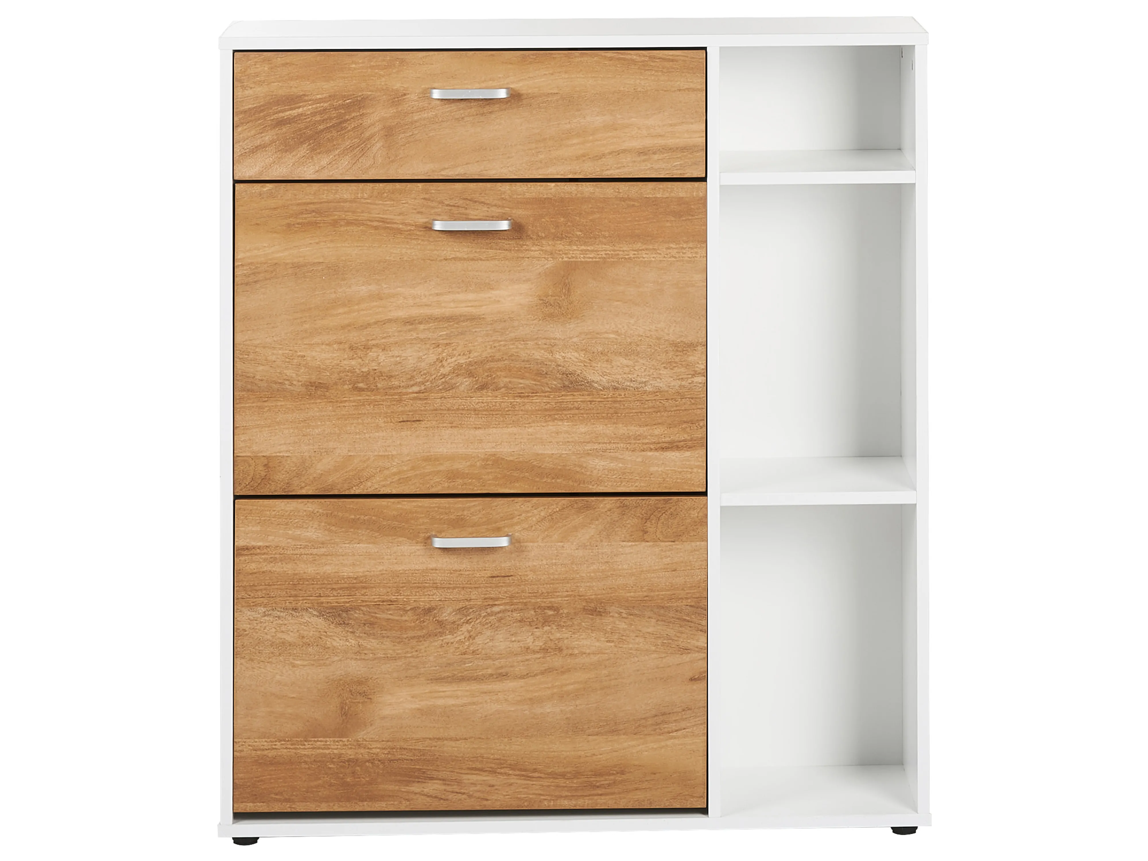 Schoenenkast MACKAY Lichtbruin/wit