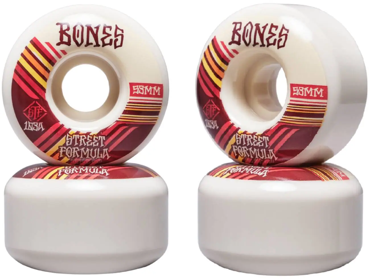 Bones STF V4 Wide Skateboard Hjul 4-Pak | SkatePro