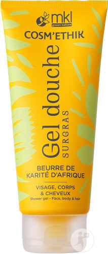 MKL Green Nature Cosm'Éthik Shampoing Douche Avec Beurre De Karité Bio Tube 200ml