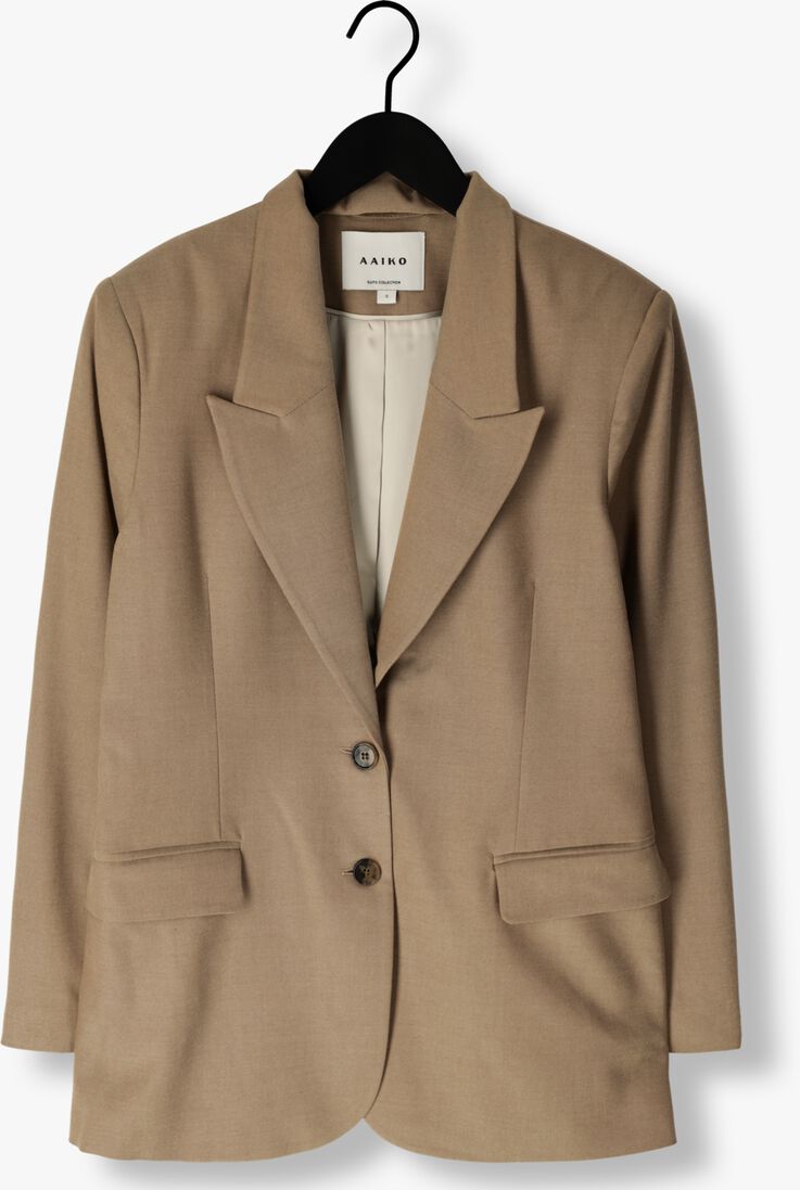 taupe aaiko blazer amanda twill vis 350
