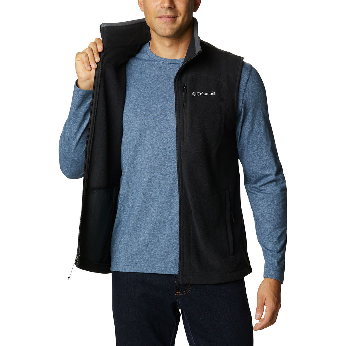 Columbia Fast Trek Fleece vest, herre (Black)