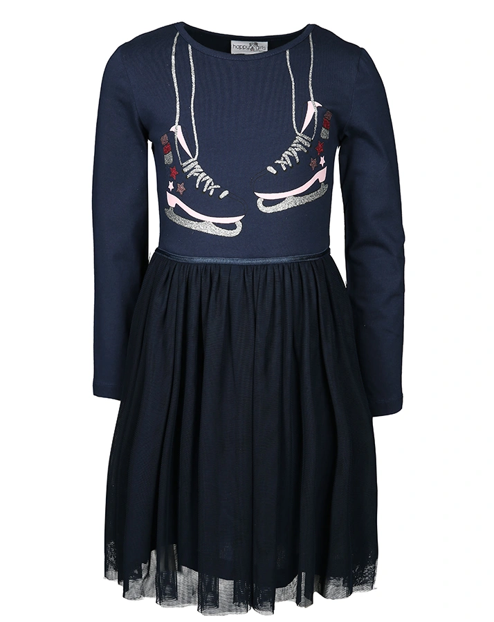 Tüll-Kleid LAYA mit Glitzer in dunkelblau