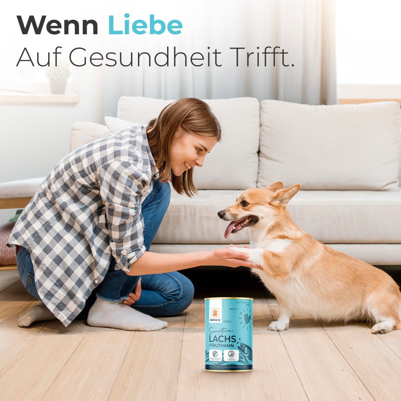 Balloony.pet German Shephy Nassfutter Lachs 2,4 kg