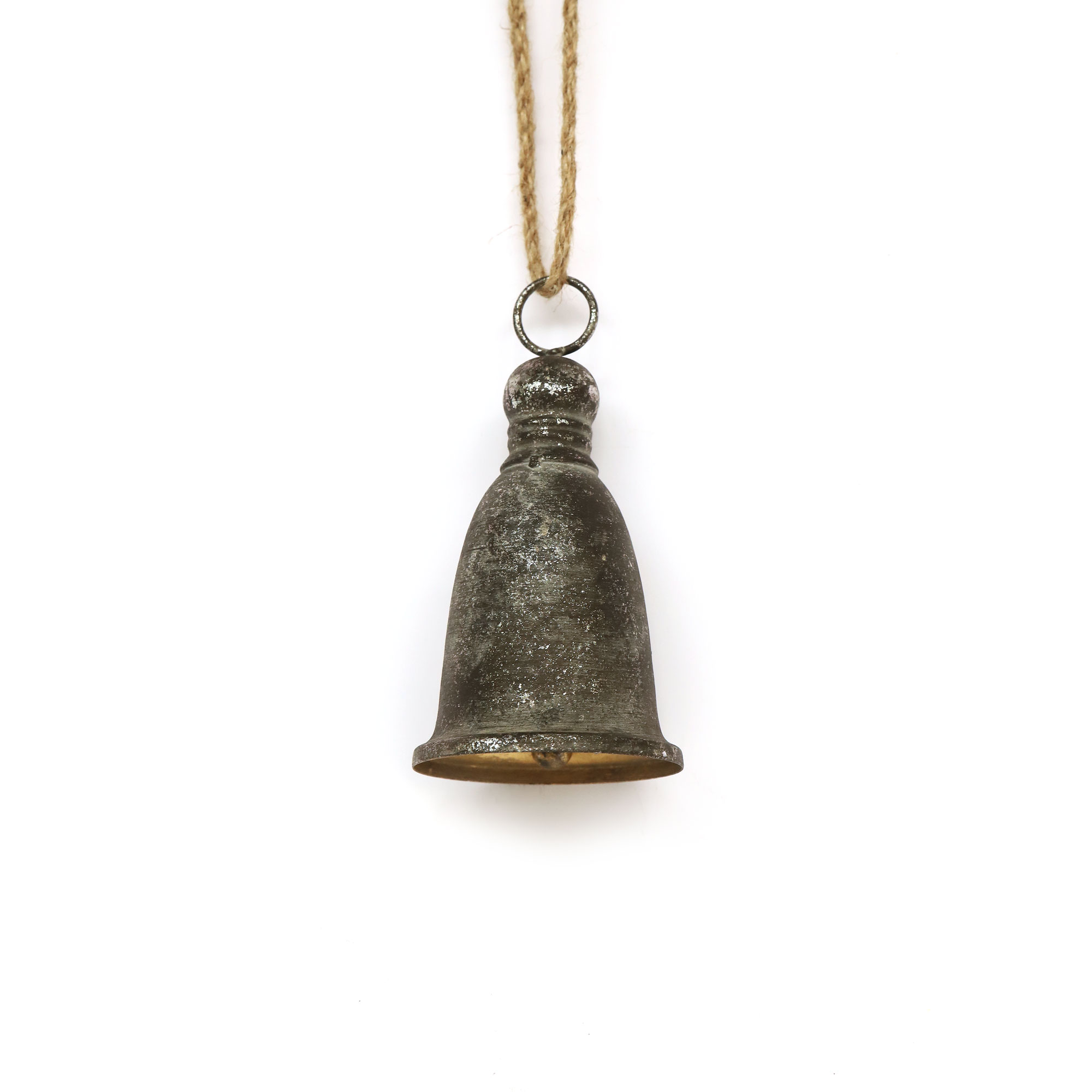 Metallglocke 'Caspar', schwarz patiniert, H 18 cm, Ø 9 cm von fischer's lagerhaus