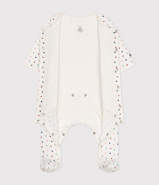 Bodyjama imprimés mini cœurs en tubique bébé