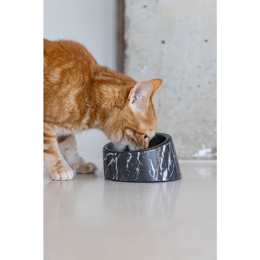 Designed by Lotte Melamine Eetbak Kat Vita Zwart 160 ml
