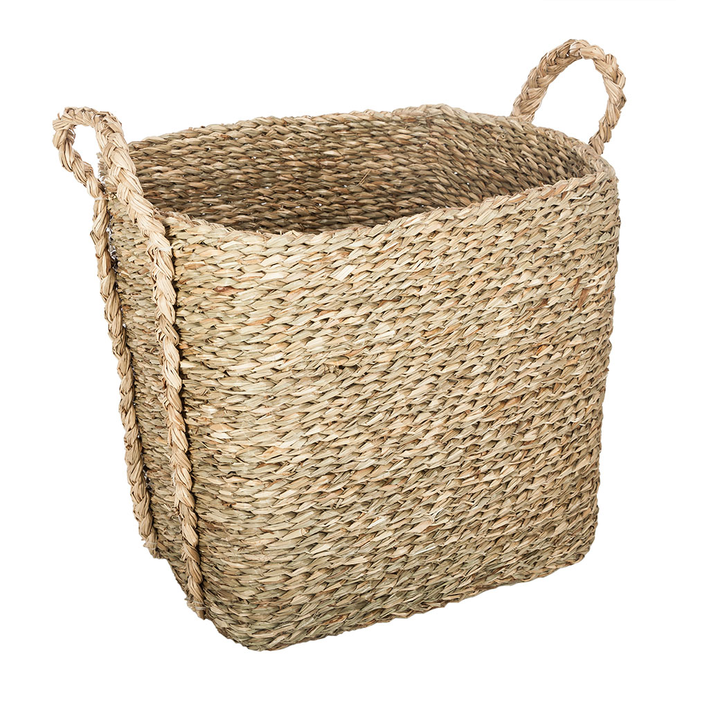 Panier de rangement osier rectangulaire 31x26x30cm