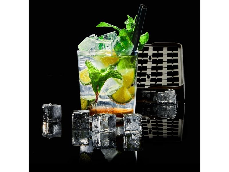 Lurch Eiswürfelform Würfel Schwarz / Transparent, 2 x 2 cm Ice Former