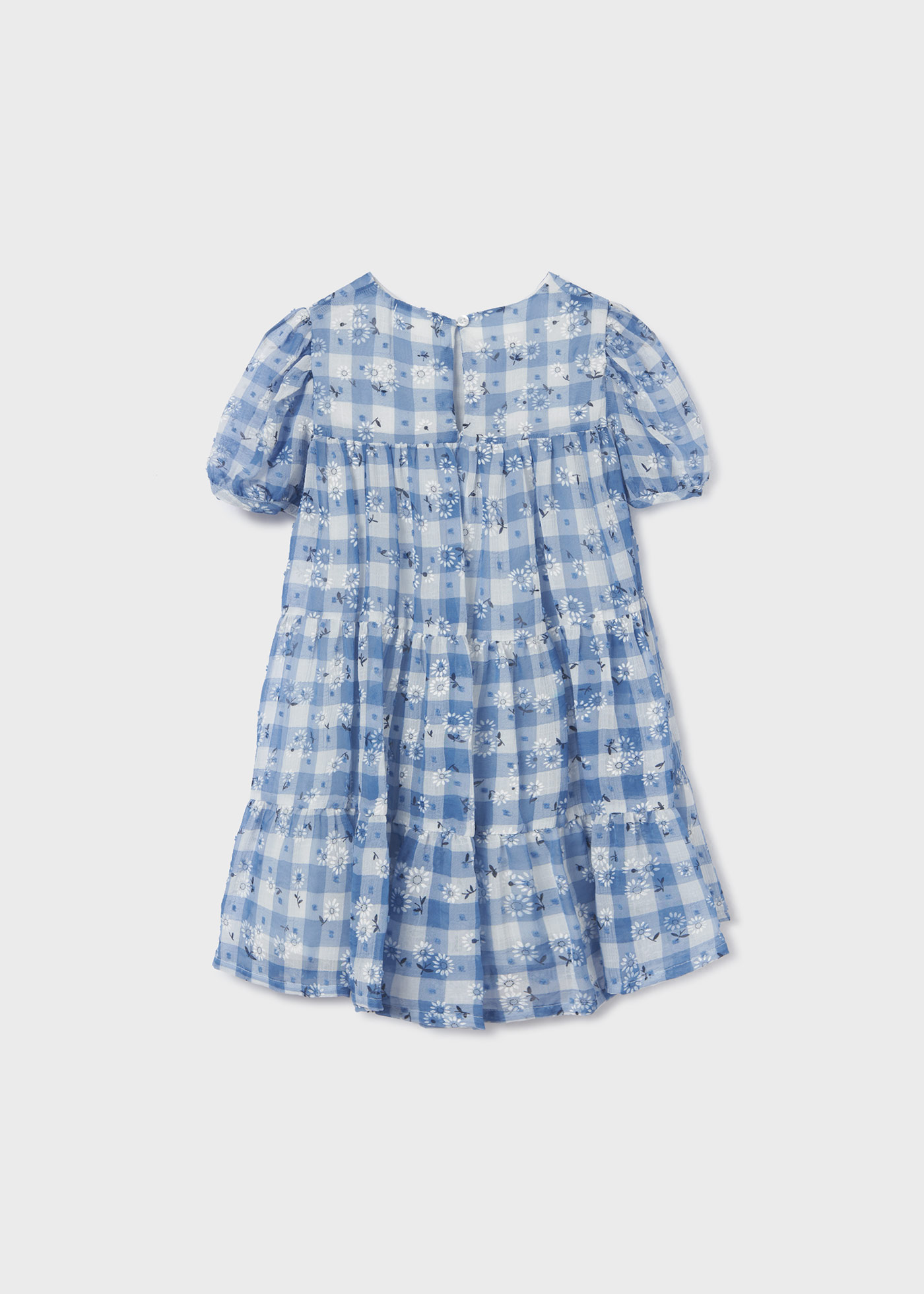 Vestido de chiffon estampado para meninas